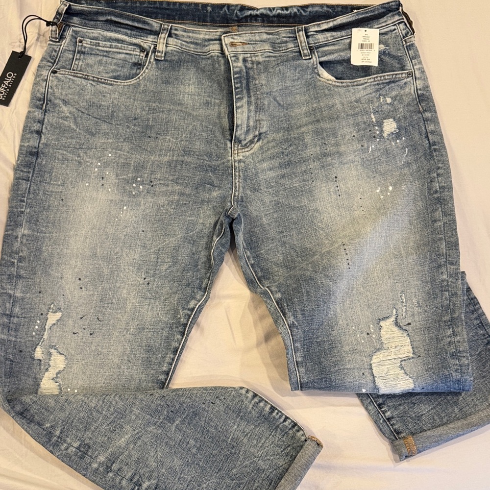 Buffalo David Bitton Light Blue Relaxed Jeans